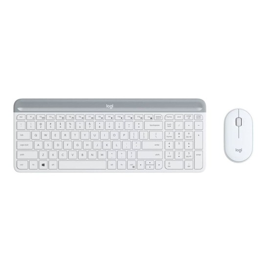 Logitech MK470 Tastiera e Mouse Wireless Bianco