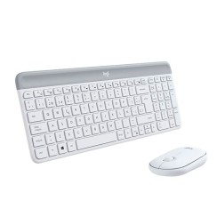 Logitech MK470 Tastiera e Mouse Wireless Bianco