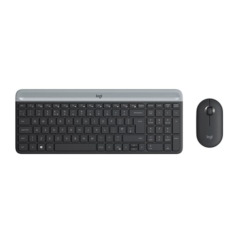 Logitech MK470 Wireless Tastiera e Mouse Nero