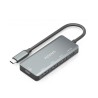 HUB USB Aisens A109-0945 1xUSB-C PD 100W 3xUSB-A, Grigio, 15cm