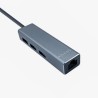 Convertitore Aisens A109-0396 USB-C a RJ45 Ethernet Gigabit 10/100/1000 MBPS + HUB 3xUSB-A 3.0