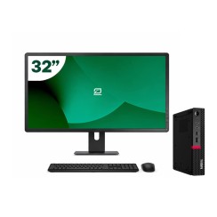 Pack Lenovo M720q Tiny i5 9500T + Monitor 32" + Tastiera/Mouse + WiFi USB