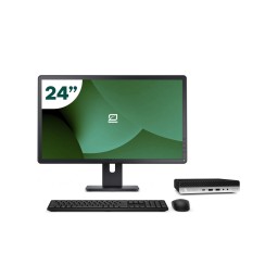 Pack HP 600 G5 Mini i7 9700T + Monitor 24" + Tastiera/Mouse + WiFi USB