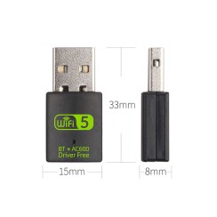 Adaptatore USB WiFi AC600 + Bluetooth · Dual Band 2,4GHz e 5GHz