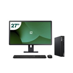 Pack Lenovo M80q Tiny i5 10500T + Monitor 27" + Tastiera/Mouse + WiFi USB