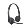 Auricolari Logitech H340 con Microfono, Nero