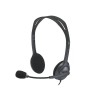 Auricolari Logitech H111 con Microfono, Nero