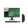 Pack Lenovo M75Q G1 Tiny AMD Ryzen 3 PRO 3200GE 8GB SSD 256GB + LCD 23" + Tastiera e mouse wireless + WiFi