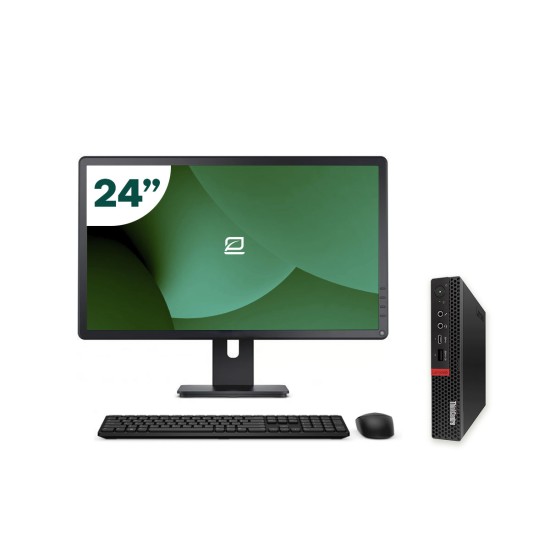 Pack Lenovo M75Q G1 Tiny AMD Ryzen 3 + Monitor 24" + Tastiera/Mouse + WiFi USB