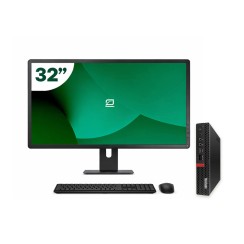 Pack Lenovo M75Q G1 Tiny AMD Ryzen 3 + Monitor 32" + Tastiera/Mouse + WiFi USB