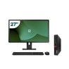 Pack Lenovo M75Q G1 Tiny AMD Ryzen 3 PRO 3200GE 16GB SSD 256GB + LCD 27" + Tastiera e mouse wireless + WiFi