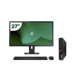 Pack Lenovo M75Q G1 Tiny AMD Ryzen 3 + Monitor 27" + Tastiera/Mouse + WiFi USB