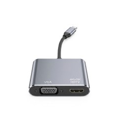 Convertitore da USB-C a HDMI, splitter USB-C 3.0 compatibile 3 in 1, 4K, PD, carica rapida, nuovo