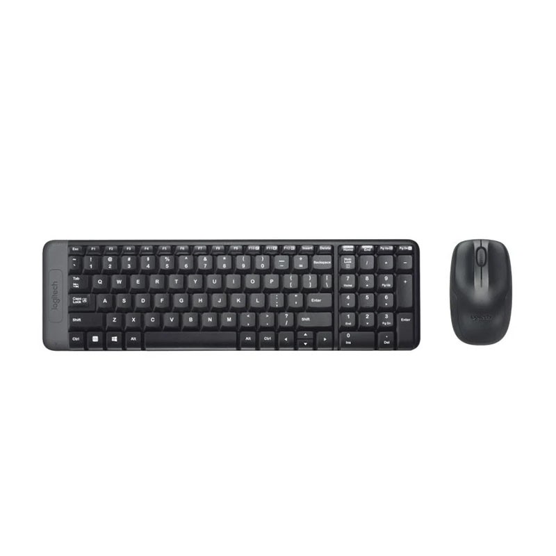 Tastiera + mouse wireless Logitech MK220, nero, nuovo