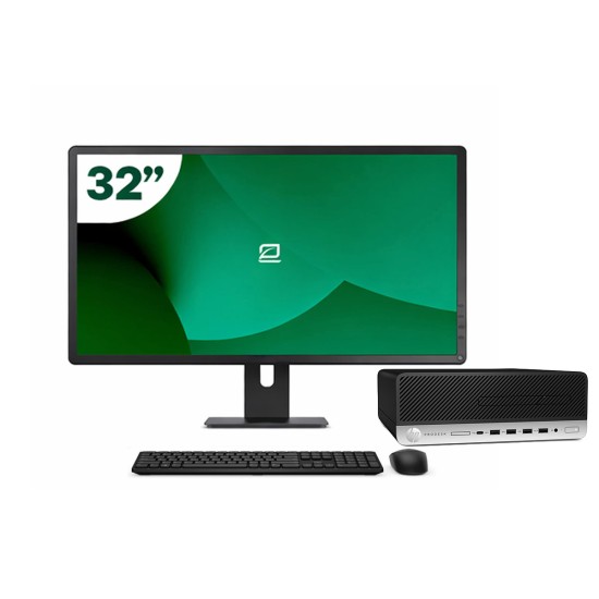 Pack HP 600 G4 SFF i5 8500 + Monitor 32" + Tastiera/Mouse + WiFi USB