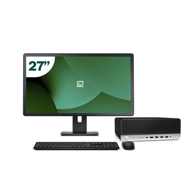 Pack HP 600 G4 SFF i5 8500 + Monitor 27" + Tastiera/Mouse + WiFi USB