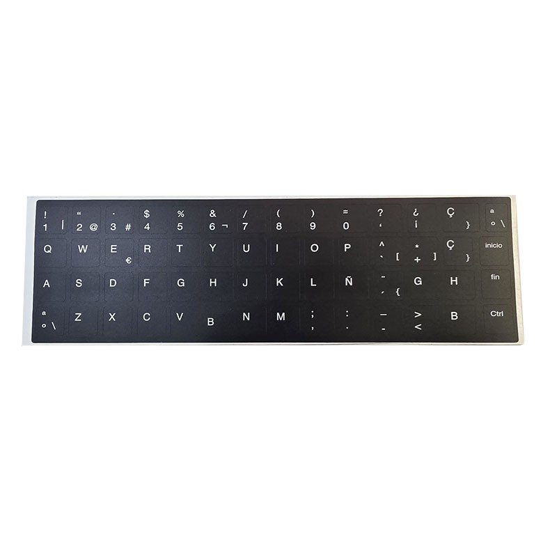 Kit adesivi tastiera spagnola HP · ANSI e ISO · Vinile resistente
