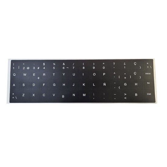 Kit adesivi tastiera spagnola HP · ANSI e ISO · Vinile resistente