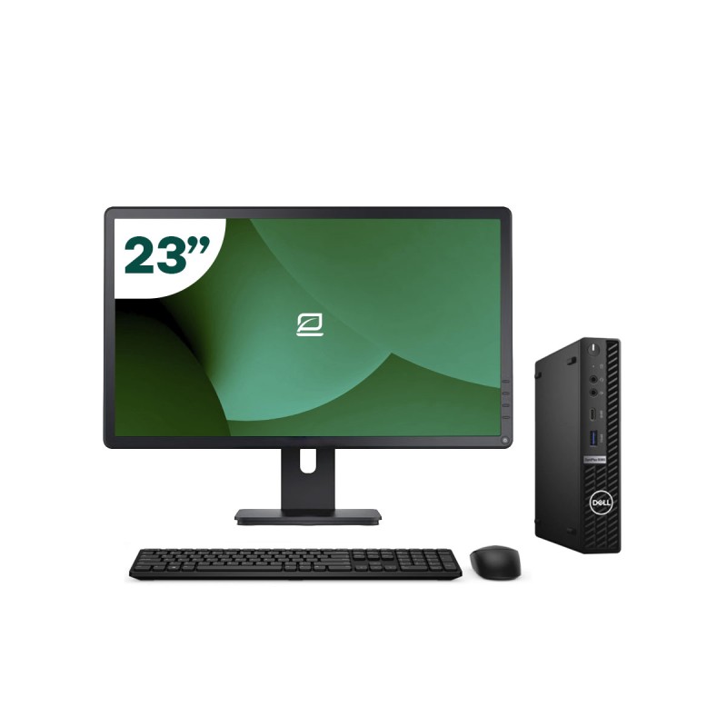 Pack Dell 5080 Micro i5 10500T + Monitor 23" + Tastiera/Mouse + WiFi USB