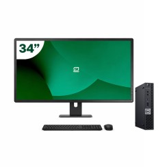 Pack Dell 5070 Micro i5 9500T + Monitor 34" + Tastiera/Mouse + WiFi USB