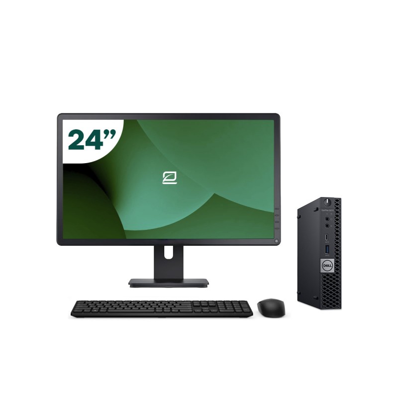 Pack Dell 3060 Micro i5 8500T + Monitor 24" + Tastiera/Mouse + WiFi USB