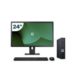 Pack Dell 3060 Micro i5 8500T + Monitor 24" + Tastiera/Mouse + WiFi USB