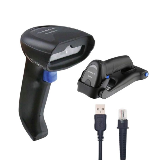 Lettore di codici a barre Datalogic QuickScan QW2520-BKK1 con supporto STD-QW25-BK