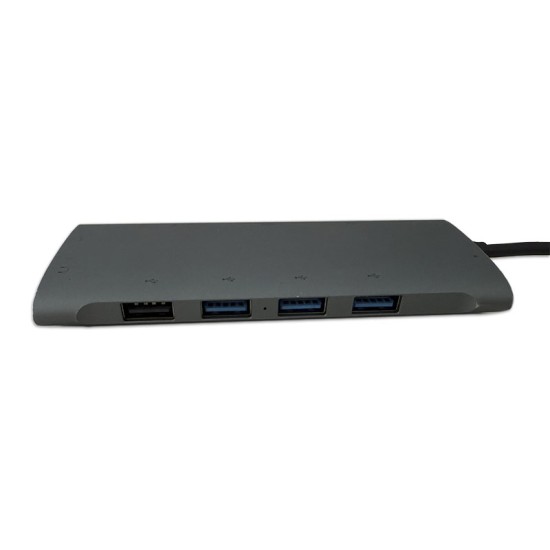 Hub USB Tipo C 10 in 1 con HDMI VGA RJ45 Gigabit