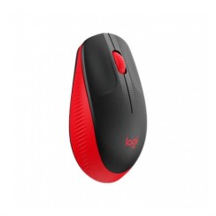 Logitech M190 Wireless Rosso Mouse Wireless Ergonomico