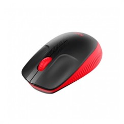 Logitech M190 Wireless Rosso Mouse Wireless Ergonomico