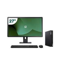 Pack Lenovo M70q Tiny i5 10500T + Monitor 27" + Tastiera/Mouse + WiFi USB