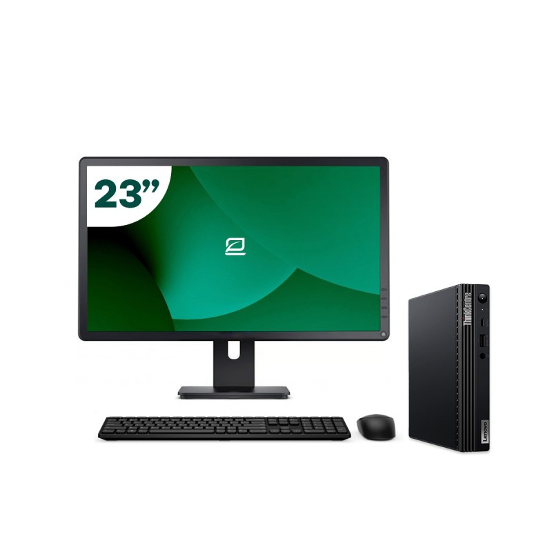 Pack Lenovo M75Q G2 Tiny AMD Ryzen 3 + Monitor 23" + Tastiera/Mouse + WiFi USB