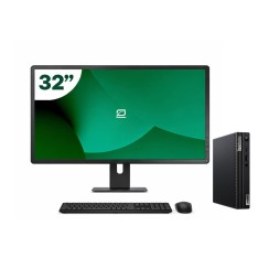 Pack Lenovo M80q Tiny i5 10500T + Monitor 32" + Tastiera/Mouse + WiFi USB