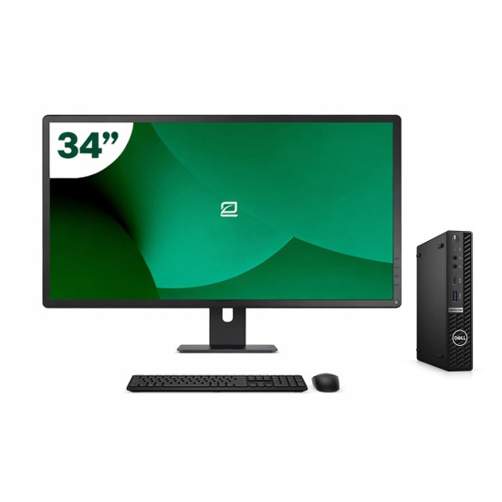 Pack Dell 5090 Micro i5 11500T + Monitor 34" + Tastiera/Mouse + WiFi USB