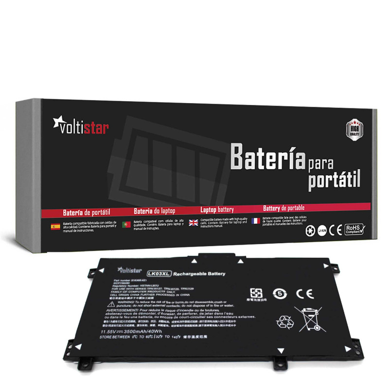 BATTERIA PER NOTEBOOK HP LK03XL LKO3XL LK03048XL LK03055XL LK03055XL 916368-421 916368-541