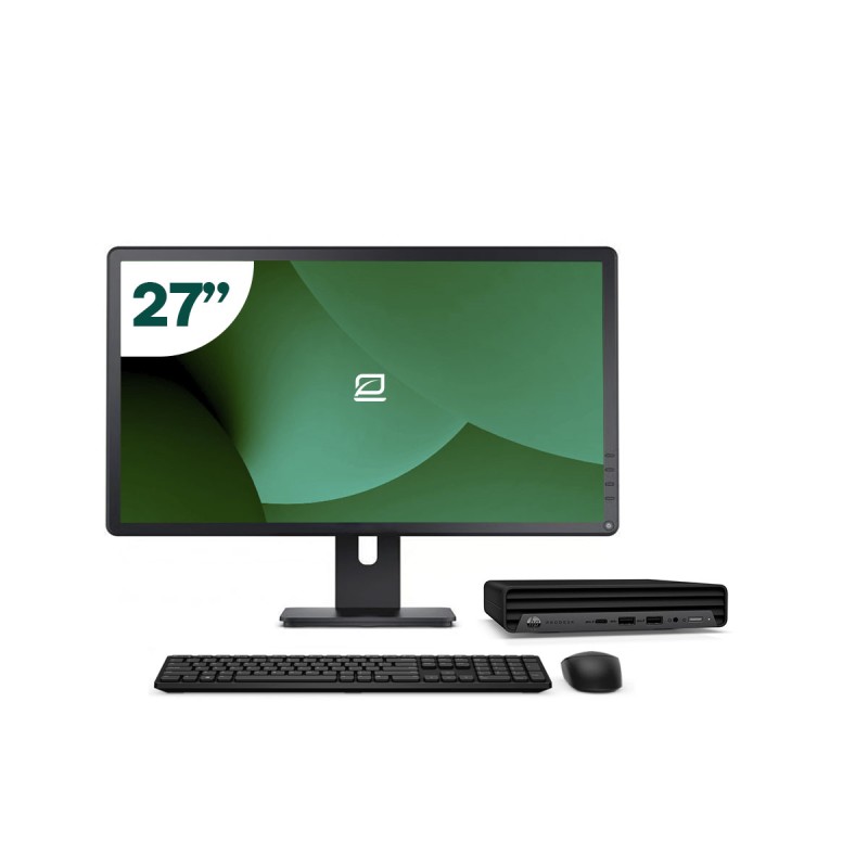 Pack HP 600 G6 Mini i5 10500T + Monitor 27" + Tastiera/Mouse + WiFi USB