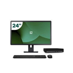Pack HP 800 G6 Mini i5 10500T 16GB SSD 256GB + LCD 24" + Tastiera e mouse wireless + WiFi