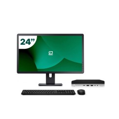 Pack HP 800 G5 Mini i5 9500T + Monitor 24" + Tastiera/Mouse + WiFi USB
