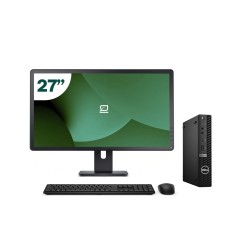 Pack Dell 5080 Micro i5 10500T + Monitor 27" + Tastiera/Mouse + WiFi USB