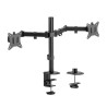 AISENS DT32TSR-149 Supporto da tavolo per 2 monitor 17"-32" Eco girevole e inclinabile 9 kg/braccio, Nuovo