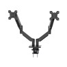 CoolBox COO-SOP-M02D Supporto da tavolo per 2 monitor fino a 32" Braccio pneumatico 8 kg/braccio, Nuovo