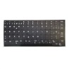 Kit Adesivi Tastiera Spagnolo Completo per Lenovo, Vinile Resistente con Sfondo Nero UV