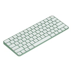 Apple Magic Keyboard A2449 Inglese UK Touch ID Verde