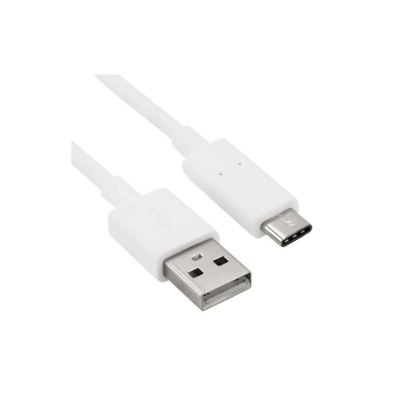 Cavo USB Type-C 1M - Carica e dati USB, bianco Samsung, Huawei - 1a qualità