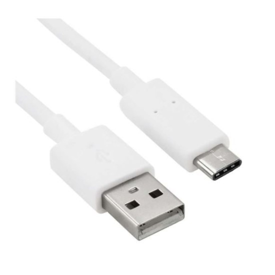 Cavo USB Type-C 1M - Carica e dati USB, bianco Samsung, Huawei - 1a qualità