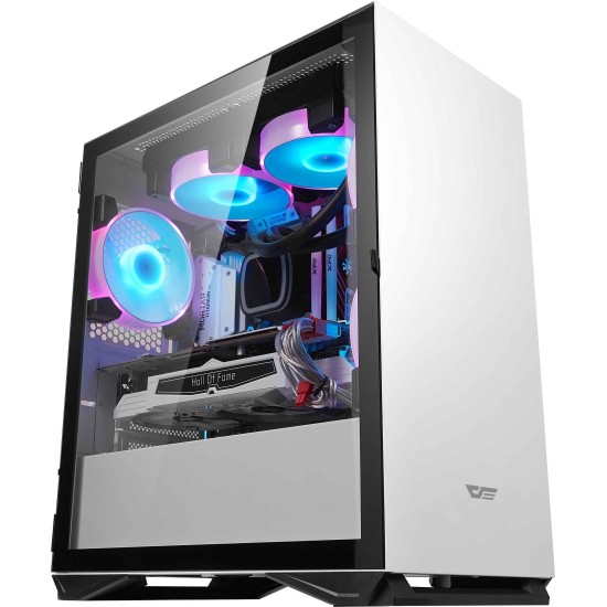 CUSTODIA DA GIOCO PER DESKTOP DARKFLASH DLM22 COLORE BIANCO M-ATX ITX