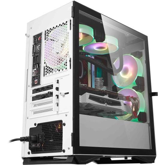 CUSTODIA DA GIOCO PER DESKTOP DARKFLASH DLM22 COLORE BIANCO M-ATX ITX