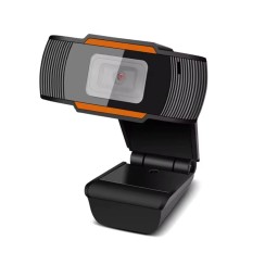 Webcam HD 720P con microfono, USB, Nero, Nuovo