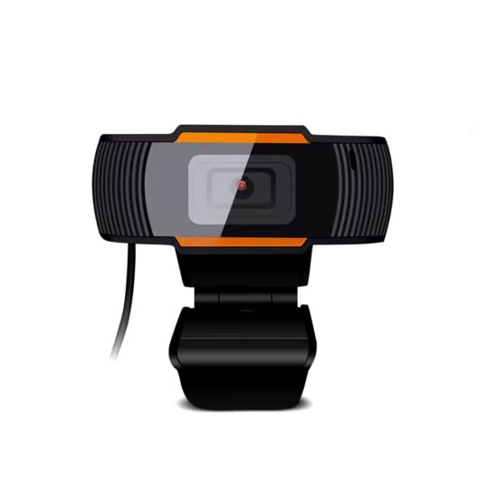 Webcam HD 720P con microfono, USB, Nero, Nuovo