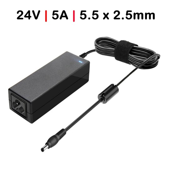 CARICABATTERIE 24V 5.0A 120W 5.5mm*2.5mm